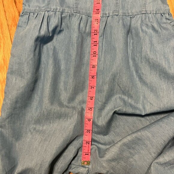 Band of the Free Jumpsuit Womens Small Blue Sweetheart Neckline Wide Leg Blue - Picture 11 of 12